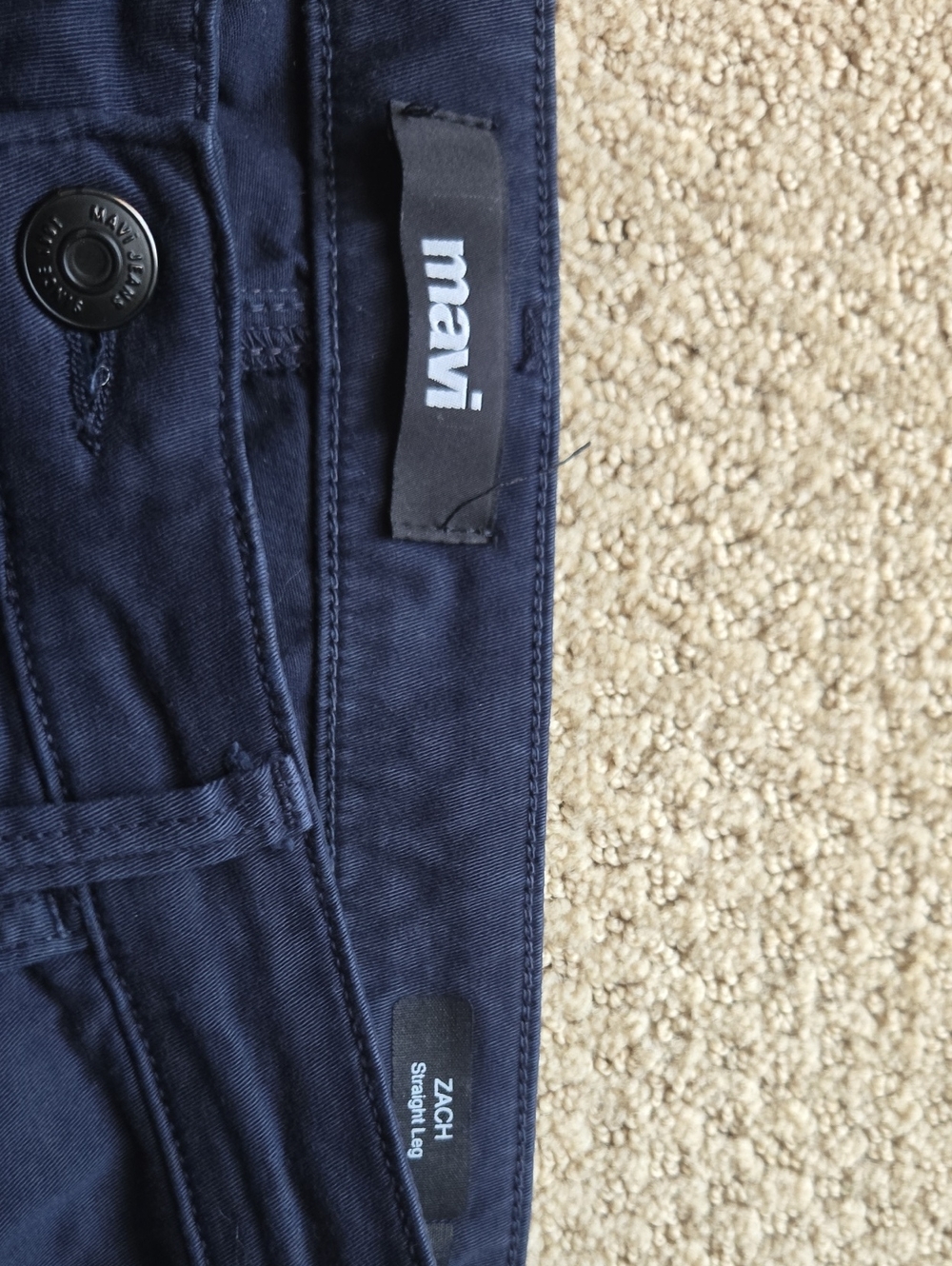 Mavi Men's Straight Jeans - Navy Blue